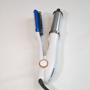 White and Blue Hair Styling Tool